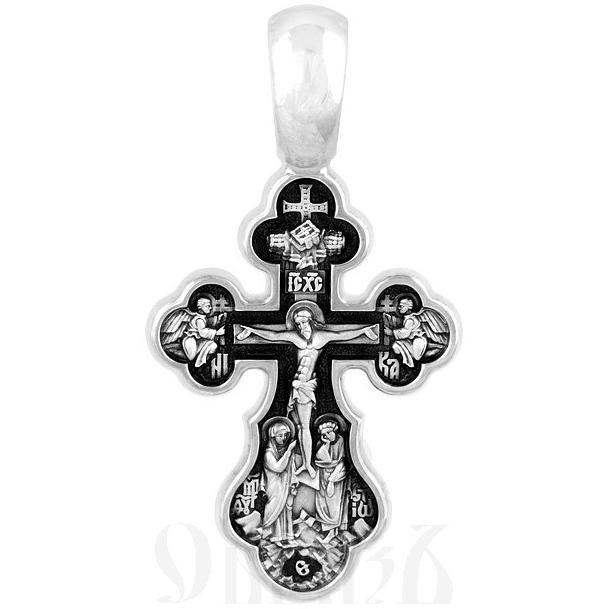 крест «распятие. валаамская икона божией матери», серебро 925 проба (арт. 101.550)
