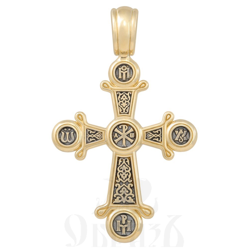 крест «хризма», золото 585 проба желтое (арт. 201.048)